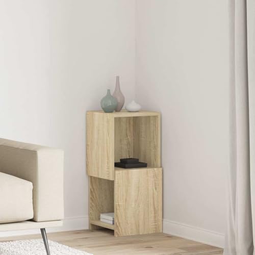 Estantería de pie de madera para decorar rincones del salón 3