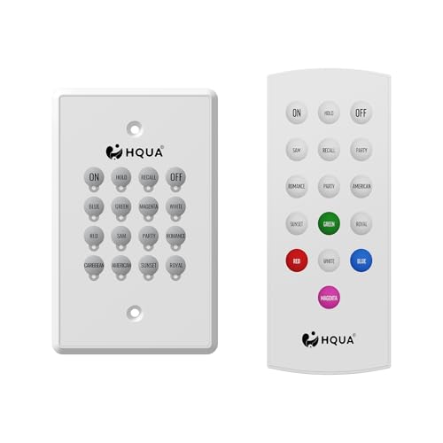 HQUA Synora Pool Light Controller with Remote – 120 VAC Hardwired, Compatible with Pentair IntelliBrite, Color Sync, AmerBrite & HQUA Lumeron Lights