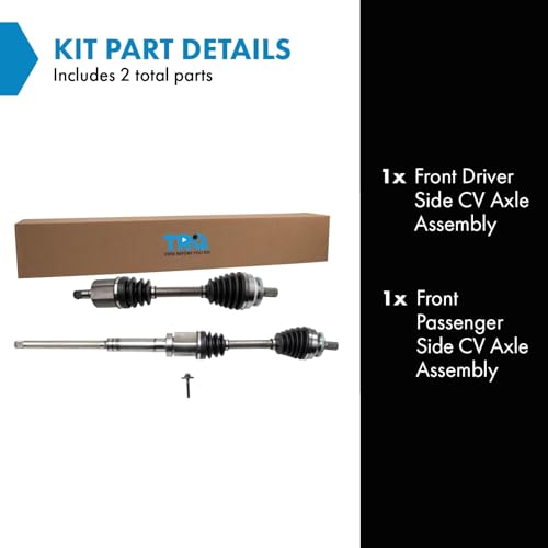 Image of TRQ Front Driver and Passenger Side CV Axle Assembly Set 2 Piece