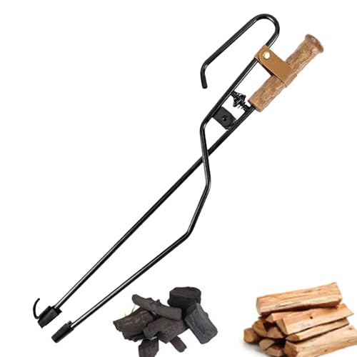 Agarrador De Troncos Para Fogón - Pinzas Para Fuego De 50,5 X 9 Cm, Herramienta Para Fogatas De Alta Resistencia, Atizador Duradero Para Chimenea, Accesorio Resistente Para Hogueras, Manipulador De Tr