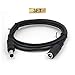 VCE 2-Pack 2.1mm x 5.5mm DC Power Male to Female Adapter Extension Cable for 12V CCTV Wireless IP Camera, LED, Car-3FT
