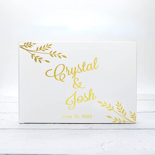 Livre d'or en lin beige pour mariage élégant et souvenirs précieux