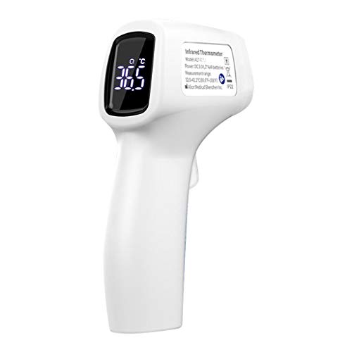 ?US in Stock?Infrared Thermometer, Digital Infrared Forehead Thermometer for Bady and Adult,Non-Contact Digital Thermometer with Fever Alert Function and Digital LCD