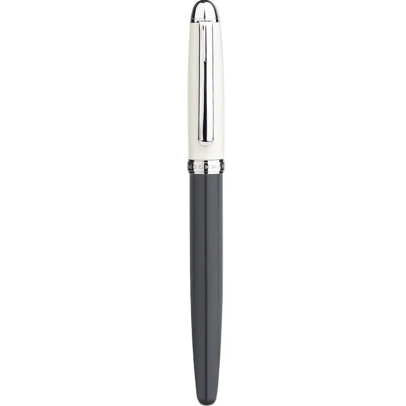 Stylo plume en métal gris 0.5 mm pour calligraphie et entraînement