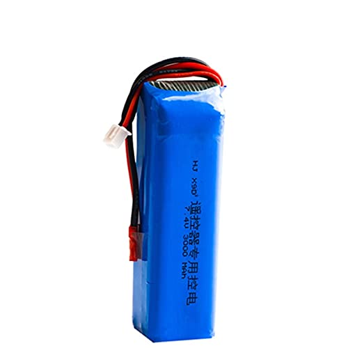 zmigrapddn Cost-effective 7.4V 3000mAh Battery Compatible with Frsky Compatible with Taranis X9D Plus Transmitter Toy Accessories 2S 7.4V Rechargeable Battery (Color : Red, Size : China)