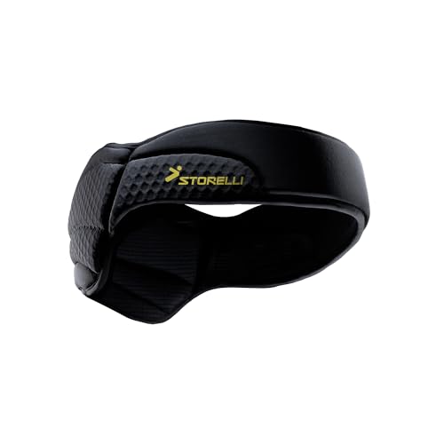 Storelli ExoShield Head Guard, protección para la Cabeza de Grado Militar, Cinta para la Cabeza con Acolchado de Espuma, Casco Oficial de US Club Soccer, Negro, Size 2
