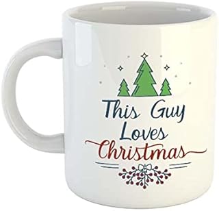 This Guy Loves Christmas Mug | Rude Mugs | Christmas Mugs | Novelty Mugs | Funny Mugs for Him | Office Mugs | Xmas Mugs | Secret Santa Gift | Novelty Gifts