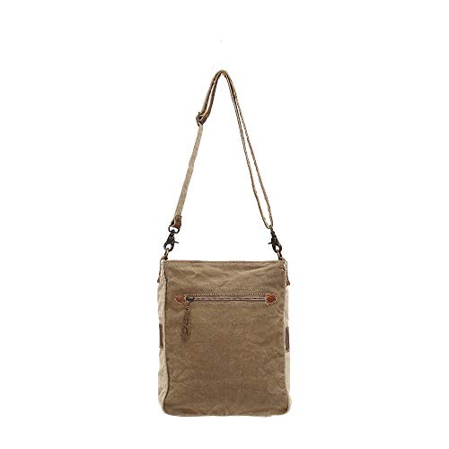 USA Stamp Upcycled Canvas and Genuine Leather Crossbody Bag2