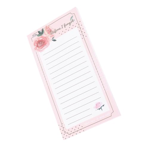 FUNOMOCYA 磁気冷蔵庫用メモパッド 磁付き 買い物リスト 食料品リストメモ帳 厚手紙素材で書きやすい 日常便利ノート