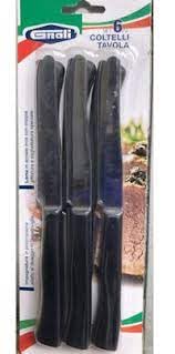 GNALI COLTELLI TAVOLA 6PZ (Nero)