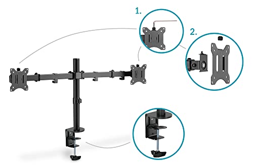 Digitus Dual Monitor Mount. 2X 32". 2X 8 Kg - 5