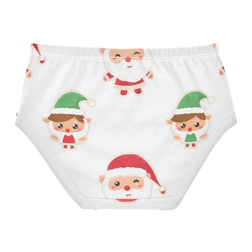 Girls' Panties Organic Cotton Toddler Underwear for Kid Christmas Elves2