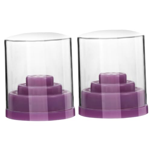 MUSISALY 48 Hole Nail Drill Bit Storage Box Drill Bit Display Case for Household Drill Stand Drill Accessory