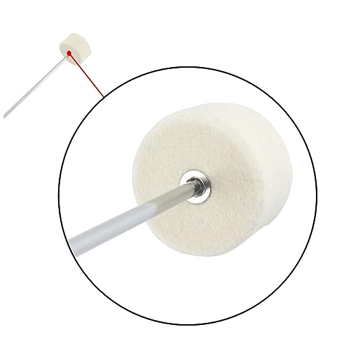 Repuesto mazo para pedal de bombo de acero inoxidable y fieltro miniatura 6
