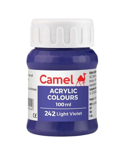 Image of Acrylic Colour 100ML - Versatile, Permanent, and Skin-Friendly Paint for Multiple Surfaces | (Light Violet 242)