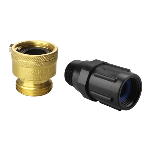 QQZ Outdoor Faucet Vacuum Breaker and 25 PSI Drip Irrigation Pressure Regulator Kit
