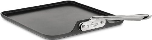 all clad ltd griddle - All-Clad 3021 Hard Anodized Aluminum Scratch Resistant Nonstick Anti-Warp Base Square Griddle Specialty Cookware, 11-Inch, Black