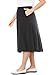 Woman Within Plus Size 7-Day Knit A-Line Skirt - L, Black