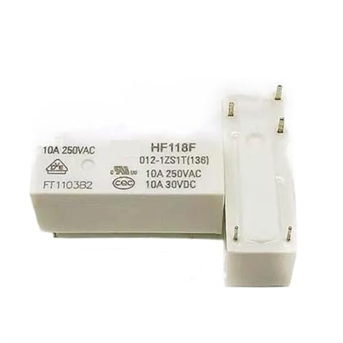 Relais HF118F-012-1ZS1T DC12V 5PIN pour circuit imprimé Lot de 10