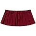 Sxiwei Woman's Sexy Schoolgirls Skirt Cosplay Role Play Lingerie Micro Pleated Mini Skater Skirt Burgundy One Size
