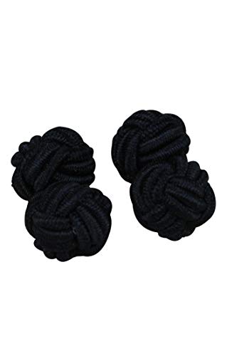 Rammentare Silk Knot Cufflinks - Gift Set 5 Pairs - Mixed Black