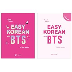 Easy Korean with BTS (New Cover Edition)- Basic Level Korean Study Book with Workbook and Free Online Lectures(Lessons with BTS Videos, Listening & Speaking Practice, and Grammar Quizzes)