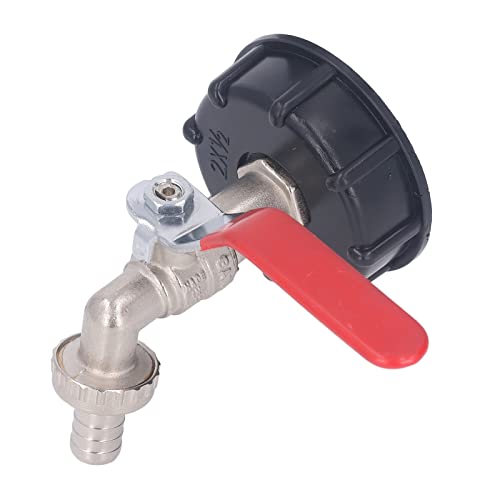 Adaptador de Asa IBC Válvula de Latón a Prueba de Fugas Rosca Gruesa para Tanque de Agua Conector de Manguera de Jardín, Fuerte y Resistente a la Corrosión para Entusiastas del Bricolaje