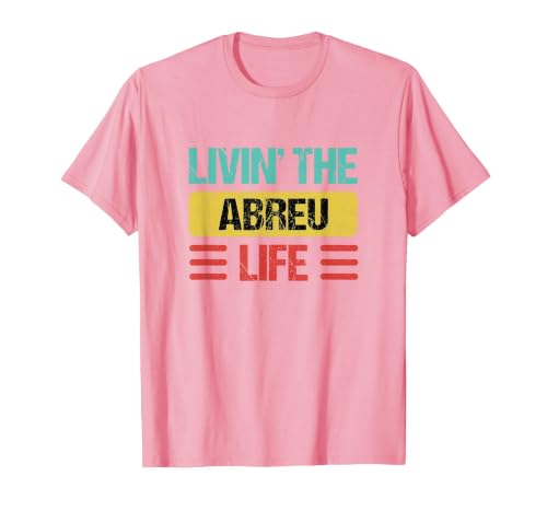 Abreu Name T-Shirt, Men, Pink, Large