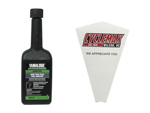 CYCLEMAX One Pack Compatible with Yamaha Ring Free Plus Fuel Additive ACC-RNGFR-PL-12 Contains One 12oz Bottle and a Funnel