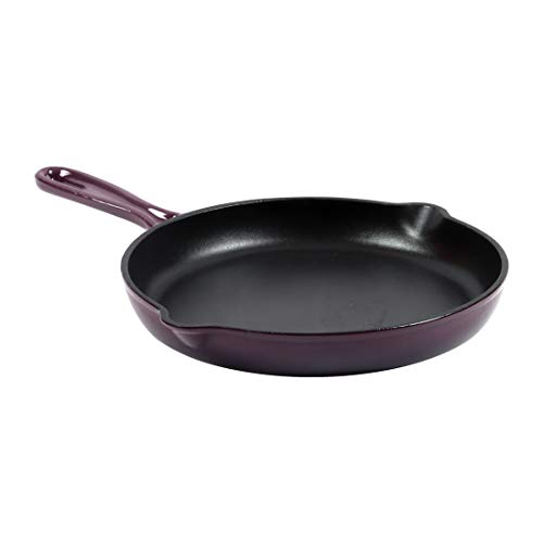 Wonderchef Ferro Cast Iron Fry Pan, 1.6 Liters/26 cm, Purple