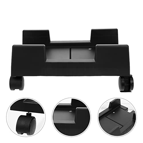 Soporte móvil para CPU COHEALI con frenos, base de chasis de plástico para configuración limpia y ventilada miniatura 7