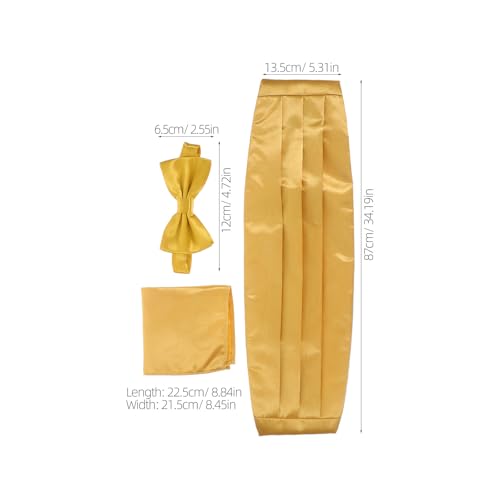 Set formal de fajín y corbata de moño para hombre miniatura 2