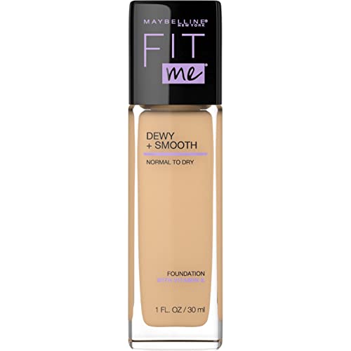 Maybelline New York Fit Me Dewy + Smooth Spf 18 Liquid Foundation Makeup, Warm Nude, 1 Count #TOP5