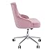 DMF Home Office Chair with High Back, Modern Design Tufted Velvet Desk Task Chair with Arms in Study Bedroom (1201-2-Pink)
