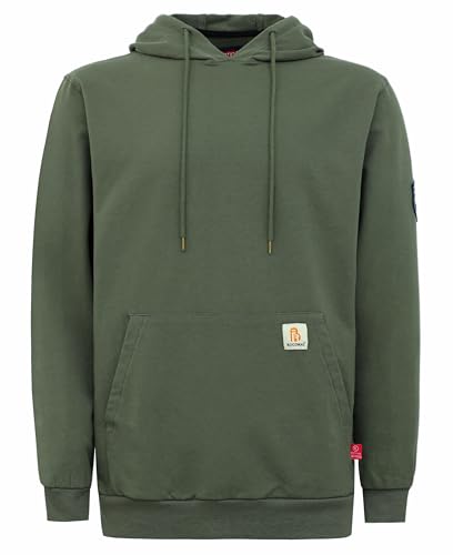BOCOMAL FR Hoodie Pullover Idea for Summer 7.5oz Lightweight Cotton Flame Resistant Sweatshirt (Non Fleece)