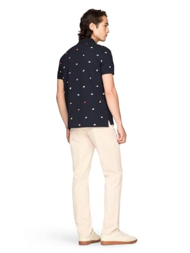 Image of Tommy Hilfiger Men's Short Sleeve Polo Shirts in Regular Fit With Stretch and Organic Pique Cotton