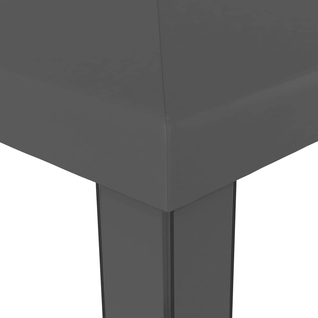 Pawilon z podwójnym dachem, 3 x 6 m, antracyt, stal malowana proszkowo, wodoodporny poliester, namiot ogrodowy na imprezę, wesele, grillowanie, taras, ochrona przed deszczem, ochrona przed słońcem