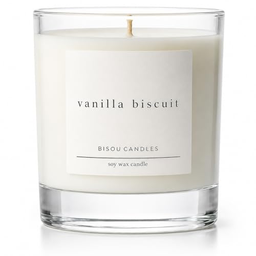Bougie de soja Vanilla Biscuit pour une ambiance cocooning et chaleureuse à la maison 230g