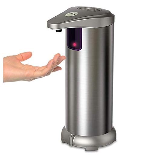 Elewel Auto soap Dispenser,Electric Soap Dispenser, Infrared Automatic Soap Dispenser, Brushed Stainless Steel Touchless Auto Hand Soap Dispenser for Bathroom Kitchen Hotel Restaurant.