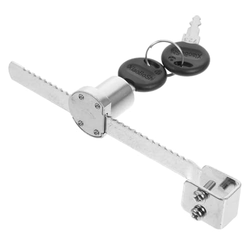 Angoily 1 Juego De Cerraduras Para Congelador Refrigerador Cajón Deslizante Con Llave Cerraduras Para Gabinetes Puertas Corredizas Vitrinas Vidrio Deslizante Acero Inoxidable