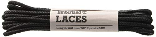 Timberland Round Nylon Laces 52-inch Unisex-Erwachsene Schnürsenkel, Schwarz (Black), Einheitsgröße Cover