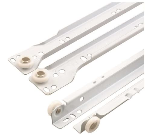 Prime-Line MP7213 Bottom Mount RV and Mobile Home Drawer Slides, White (1 Set)