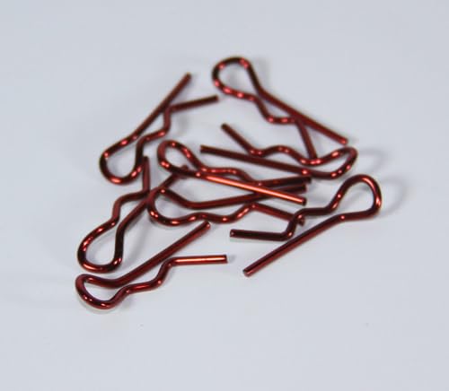 Anodized Body Clips (8psc) Red/Tuning Haus / TUH1197