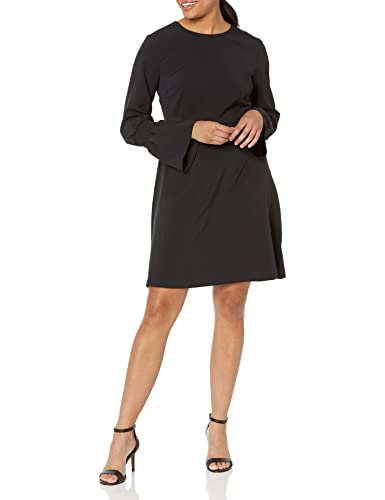 Lark & Ro Stretch Twill Gathered Sleeve Dress