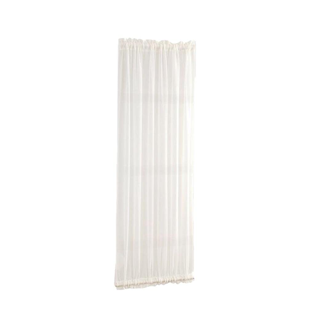 LOVIVER Cortinas de Puertas Blancas Cortina de Puertas Francesas Panel Barra Cortina Cubre, 1 Pieza, W64xL102cm, Individual