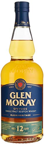 Glen Moray 12 Jahre | Schottischer Single Malt Whisky aus der Speyside | mit Geschenkverpackung | 1 x 0,7 l