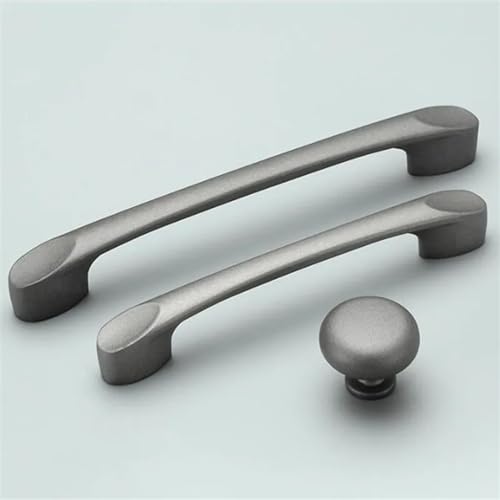 Poignée de meuble en alliage d'aluminium gris étoilé quincaillerie premium de cuisine - 7