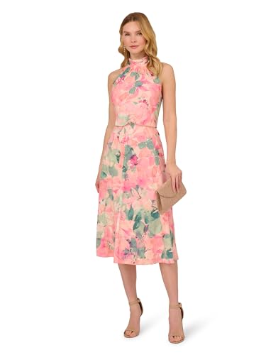Adrianna Papell Women's Printed Midi Dress4