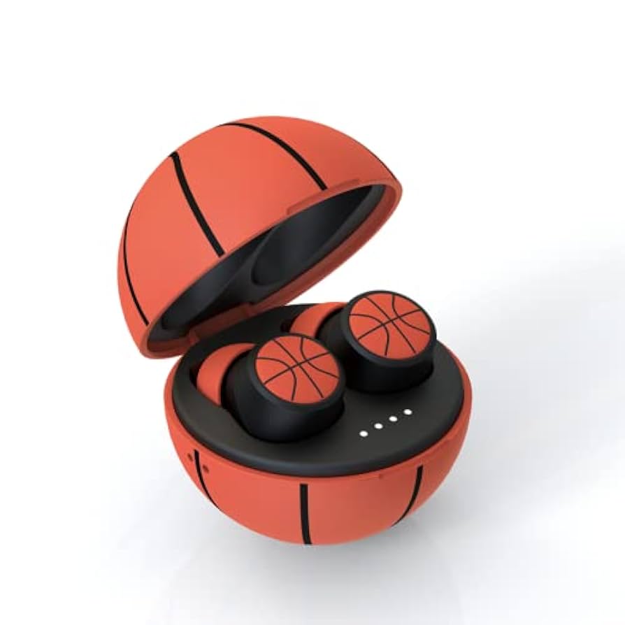 バスケットボールデザイン ワイヤレスイヤフォン Amazon.co.jp: hobbyant TWSスポーツバスケットボール