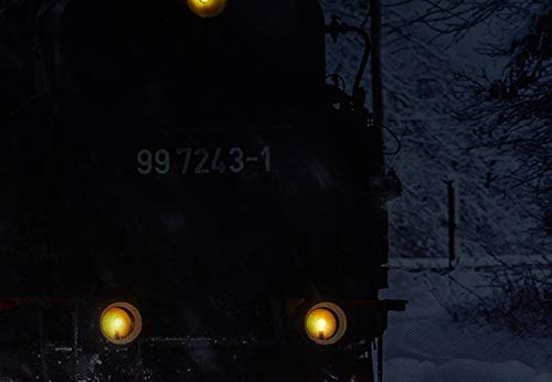 Jandei Lokomotive Zug im Schnee Landschafts-LED-Bild mit 3 LEDs